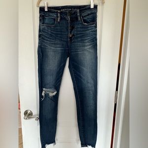 American Eagle Hi Rise Jegging Crop size 6